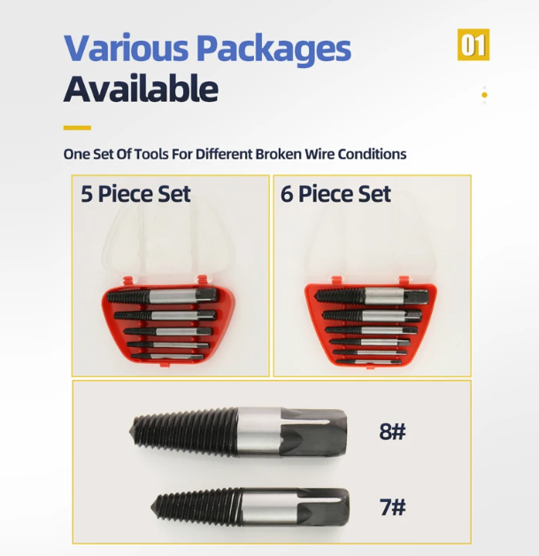 smartshoptools's tweet photo. Stuck screw? No sweat. 🔧 The 5/6Pcs Screw Extractor Set makes bolt &amp; screw removal a breeze. Just $5.99–$8.99!

https://t.co/QwuPqOEalu

#DIYTools #ScrewExtractor #ToolKitEssentials #FixItFast #Woodworking #MetalRepair https://t.co/BaLLFNf57S