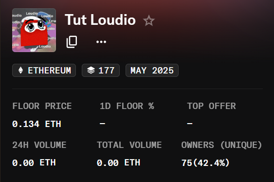 (un) Official Loudio PFP by <a href="/Tuteth_/">tut™</a>

Free Mint, 3333 supply, ETH

10x winners, 24 hrs, drop EVM wallet 🫳

An art experiment built on top of the loudio attention experiment by artist tut

louido (one last time!)