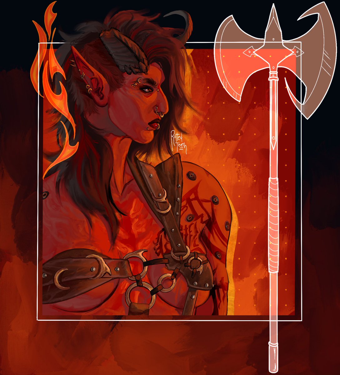 rotted_teeth_'s tweet image. I still have 8.5x9in prints of these available and i need them gone and they also come with a super cool free drawing and i really do need them gone rottedteethies.etsy.com
#bg3 #BaldursGate3