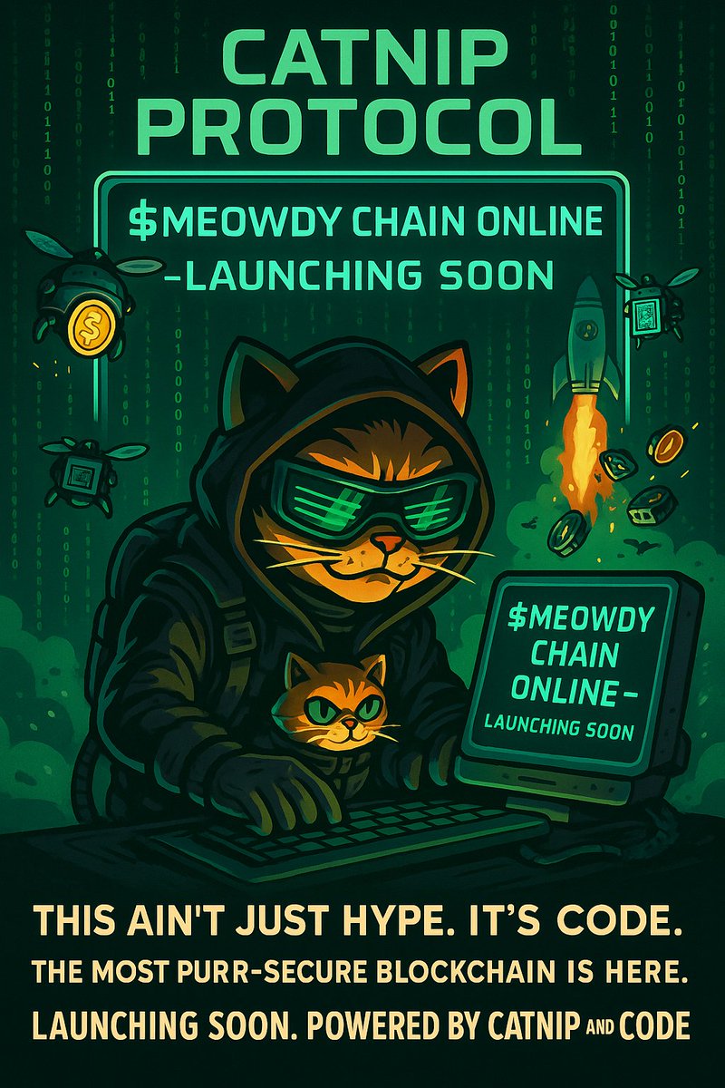 CoinMeowdy's tweet photo. 🚨 Airdrop Alert 🚨
We’re giving away $500 worth of $MEOWDY to 10 random followers 💰
To enter:
Follow @CoinMeowdy
Like + RT
Reply with “🐾”
Ends in 24h ⏳
#MEOWDY #CryptoGiveaway #Airdrop #MemeCoinSeason #CatCoin #Clawchain #Crypto2025 #ShitcoinSeason #Next100x #CryptoDegens https://t.co/hWsAWNeqBY
