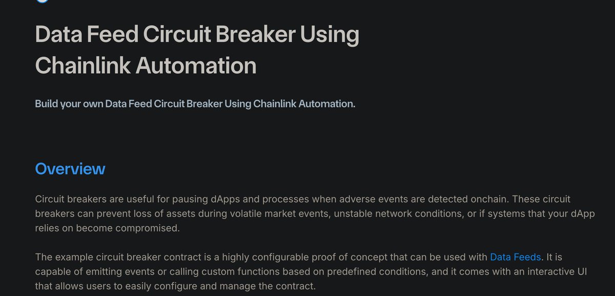 This entire mess could’ve been avoided with one pattern:

🧱 Chainlink Circuit Breaker
docs.chain.link/quickstarts/ci…

Dapps: if you’re using oracles without one, you’re flying blind.

Secure your app logic, or accept the consequences.