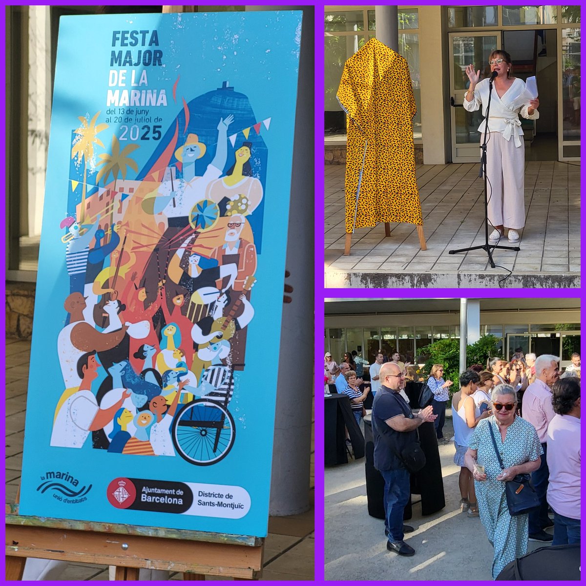Francesc Almacelles (@falmacelles) on Twitter photo Presentació del cartell de la #Festa_Major_de_La_Marina.
Obra d'en <a href="/jaumegubianas/">Jaume Gubianas</a>
Enguany a la festa s'incorporen els #Gegants.
#UE_LaMarina critica la manca de suport de <a href="/BCN_SantsMont/">Districte de Sants-Montjuïc</a> i agraiex el suport de l'associacionisme. Presentació del cartell de la #Festa_Major_de_La_Marina.
Obra d'en <a href="/jaumegubianas/">Jaume Gubianas</a>
Enguany a la festa s'incorporen els #Gegants.
#UE_LaMarina critica la manca de suport de <a href="/BCN_SantsMont/">Districte de Sants-Montjuïc</a> i agraiex el suport de l'associacionisme.
