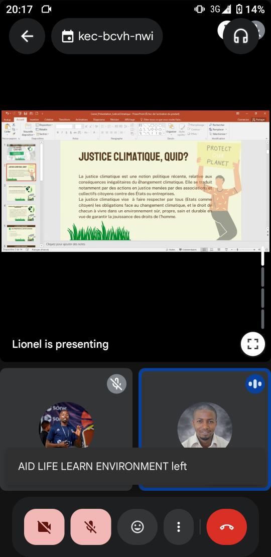ShukuruHonore's tweet image. Nous sommes très heureux d&apos;anoncer la fin de notre formation sur la justice Climatique organisée par @aid_learn47733 et à travers son projet JAC ( Jeune Activiste Environmental) et aujourd&apos;hui nous venons de terminer notre cession en ligne.