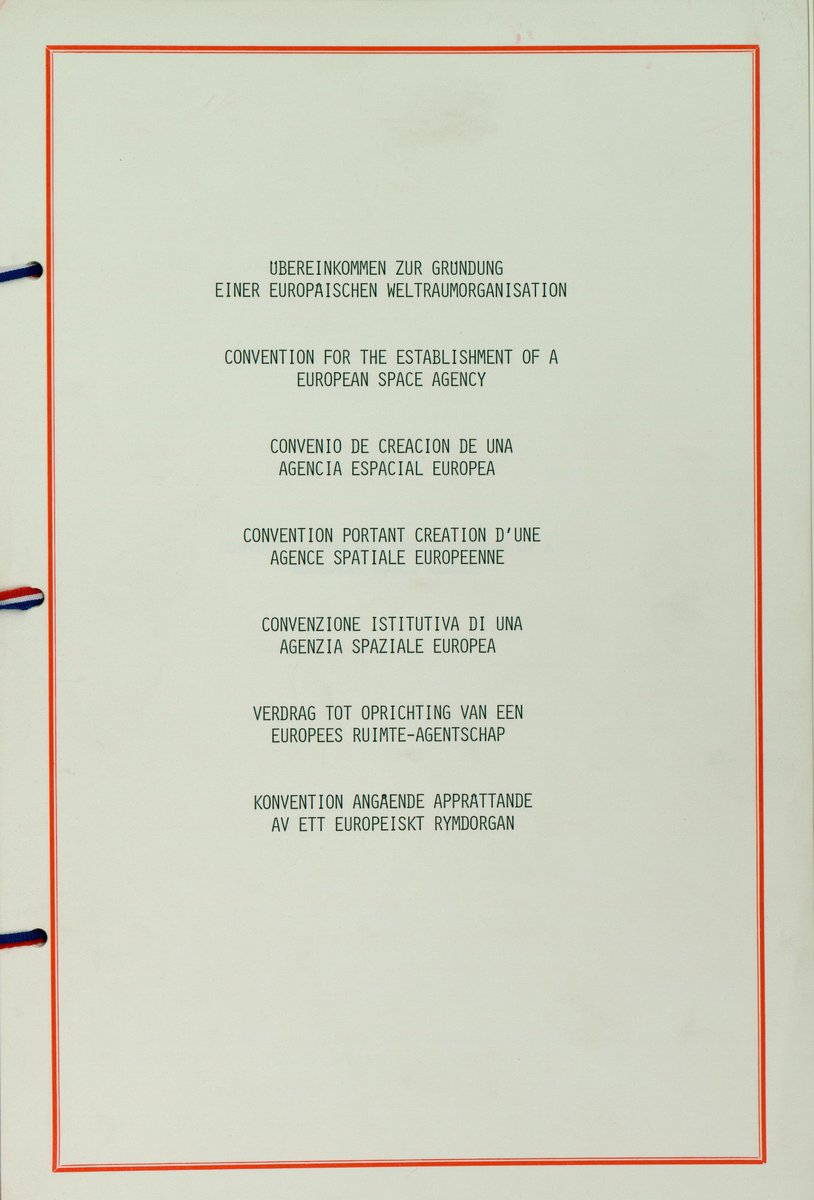 European Space Agency (@esa) on Twitter photo 🎉 #50YearsOfESA: we're 50 today and #ESAarchives organised a special gift for the occasion! With big thanks to <a href="/francediplo_EN/">France Diplomacy 🇫🇷🇪🇺</a>, we have for the first time opened a digital copy of the unique and original ESA Convention, along with a copy of the Final Act of the Conference of 🎉 #50YearsOfESA: we're 50 today and #ESAarchives organised a special gift for the occasion! With big thanks to <a href="/francediplo_EN/">France Diplomacy 🇫🇷🇪🇺</a>, we have for the first time opened a digital copy of the unique and original ESA Convention, along with a copy of the Final Act of the Conference of