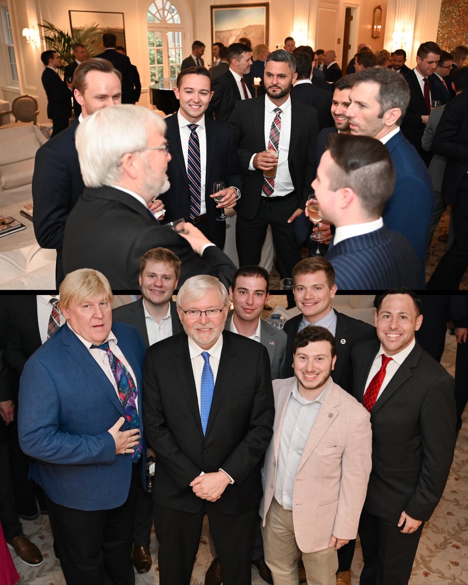 Kevin Rudd AC (@amborudd) on Twitter photo Great to host <a href="/LogCabinGOP/">Log Cabin Republicans</a> at the Ambassador’s residence.
Their values of fairness, freedom, and equality are shared by both Americans and Australians alike. Great to host <a href="/LogCabinGOP/">Log Cabin Republicans</a> at the Ambassador’s residence.
Their values of fairness, freedom, and equality are shared by both Americans and Australians alike.