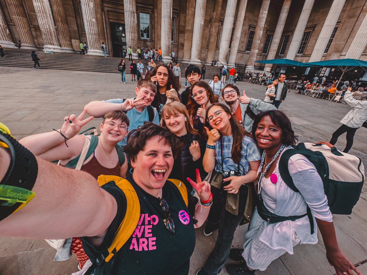 sarah smith smizz ✏️✏️✏️ スミッツ (@smizz) on Twitter photo Is this the best photo ever??!
What an unforgettable day at the <a href="/britishmuseum/">British Museum</a> with the Doncaster young people WHO WE ARE crew!
Bursting with pride and joy, celebrating their amazing show & work. & us, the adults, after seeing our incredible young people take up space, share Is this the best photo ever??!
What an unforgettable day at the <a href="/britishmuseum/">British Museum</a> with the Doncaster young people WHO WE ARE crew!
Bursting with pride and joy, celebrating their amazing show & work. & us, the adults, after seeing our incredible young people take up space, share