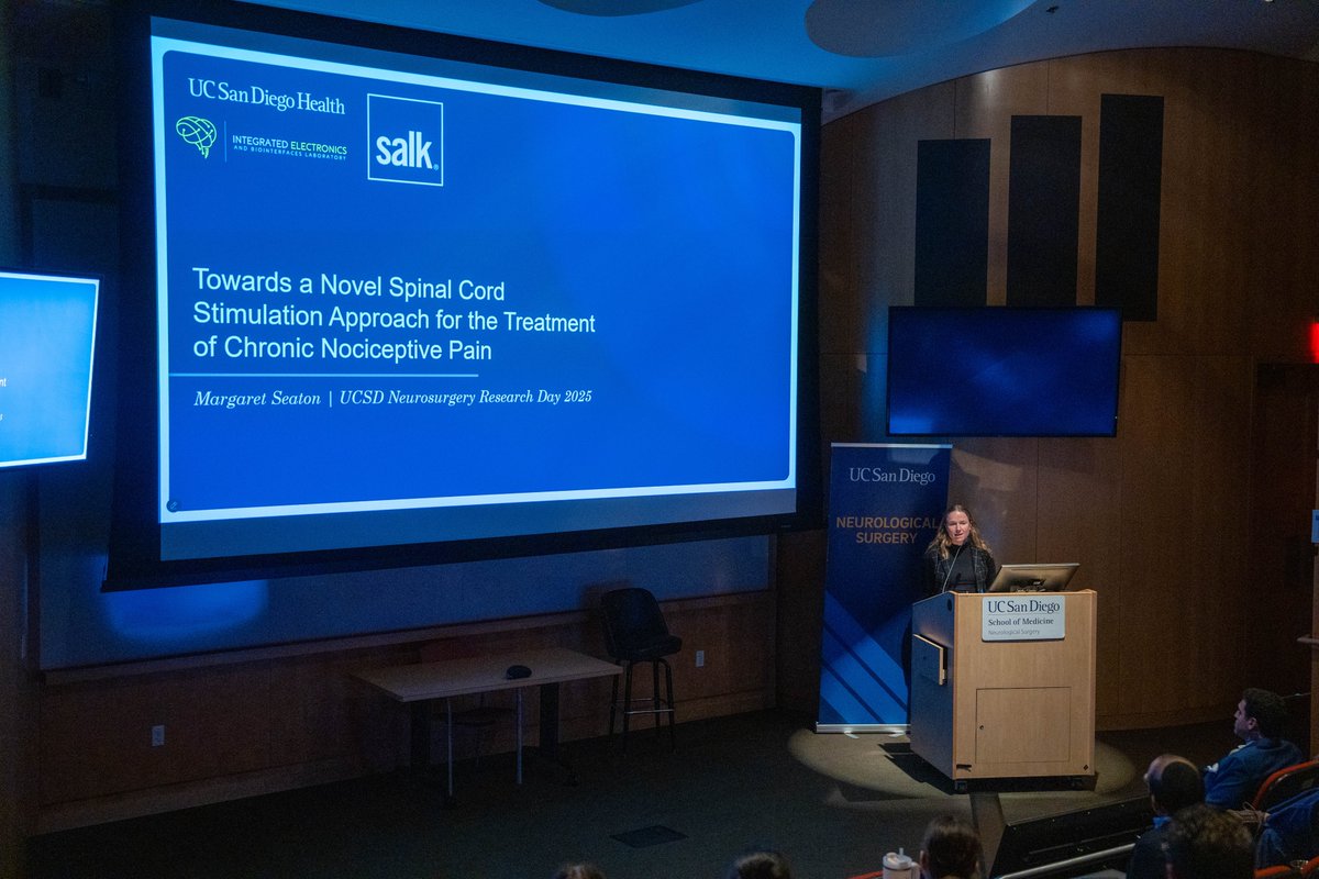 UC San Diego Neurological Surgery (@ucsdneurosurg) on Twitter photo Margaret Seaton (<a href="/UCSDMedSchool/">UC San Diego School of Medicine</a>, MS3) presents her talk titled âTowards a Novel Spinal Cord Stimulation Approach for the Treatment of Chronic Nociceptive Painâ at #UCSDNeuroSurg Research Day. Margaret Seaton (<a href="/UCSDMedSchool/">UC San Diego School of Medicine</a>, MS3) presents her talk titled âTowards a Novel Spinal Cord Stimulation Approach for the Treatment of Chronic Nociceptive Painâ at #UCSDNeuroSurg Research Day.