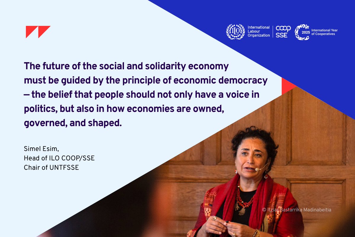 ILO Cooperative, Social and Solidarity Economy (@ilocoopsse) on Twitter photo This week in Spain, <a href="/simcim/">Simel Esim</a> of <a href="/ilocoopsse/">ILO Cooperative, Social and Solidarity Economy</a> joined a dialogue organized by #EGES, the Basque Social Economy Network, sharing insights on the transformative potential of the #SSE & how it can help address contemporary challenges.
🔗 Read more: linkedin.com/posts/ilocoops… This week in Spain, <a href="/simcim/">Simel Esim</a> of <a href="/ilocoopsse/">ILO Cooperative, Social and Solidarity Economy</a> joined a dialogue organized by #EGES, the Basque Social Economy Network, sharing insights on the transformative potential of the #SSE & how it can help address contemporary challenges.
🔗 Read more: linkedin.com/posts/ilocoops…