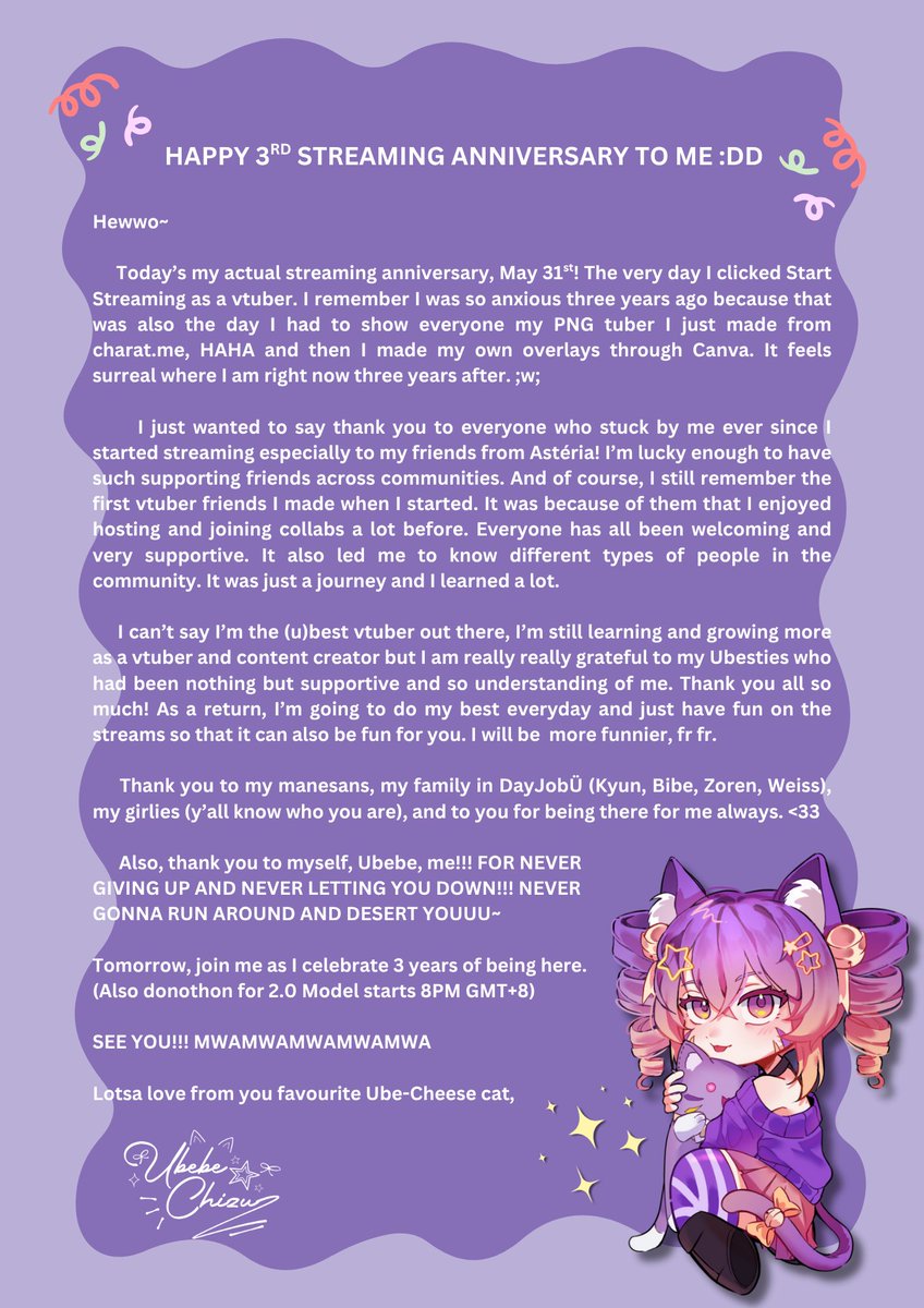 Ubebe Chīzu ⭐✨「DAYJOBU」 Vtuber tweet media