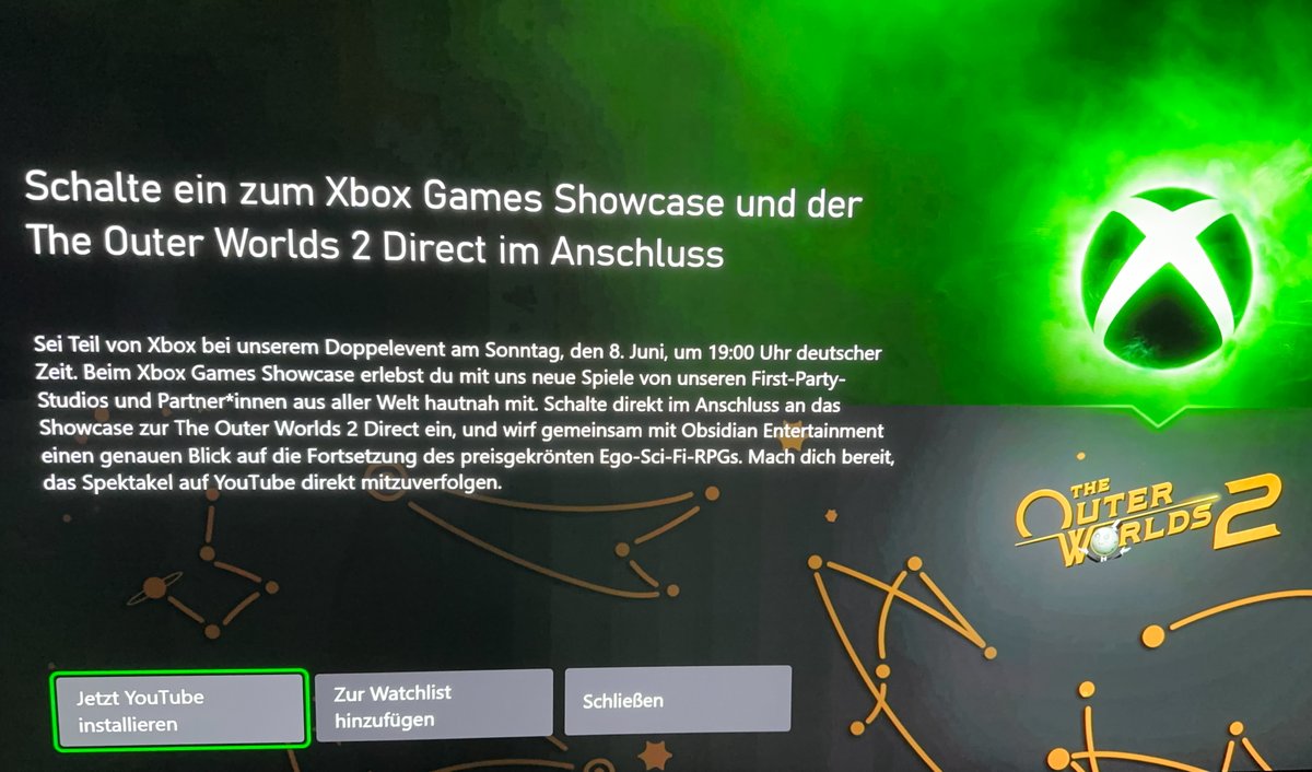Xbox added an Xbox Games Showcase 2025 landing page to the Xbox Dashboard.