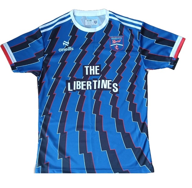 🔵⚫ NEW KIT DROP 🔵⚫

Our 25/26 home shirt is HERE — inspired by <a href="/Inter/">Inter ⭐⭐</a>, where our manager conquered Europe in 2010 🏆

Designed by Margate’s own Luke McLean, this is more than a shirt. It’s art. It’s heritage. It’s Margate.

🔥 Produced by <a href="/ONeills1918/">O'Neills</a> 
🎸 Sponsored by