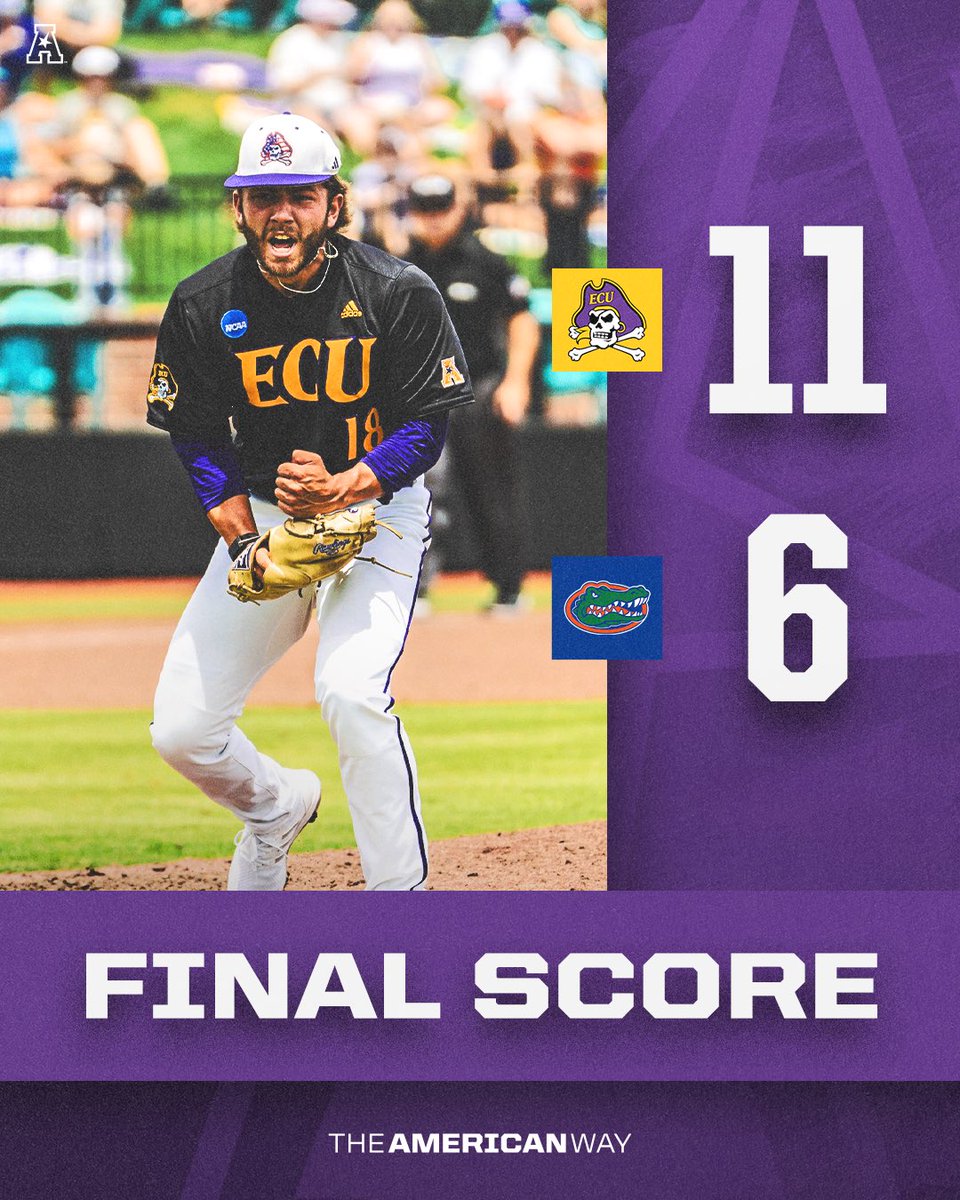 PIRATES DOWN THE GATORS!!!🏴‍☠️

On to the winners bracket in the Conway Regional ➡️

#AmericanWay x #AmericanBSB