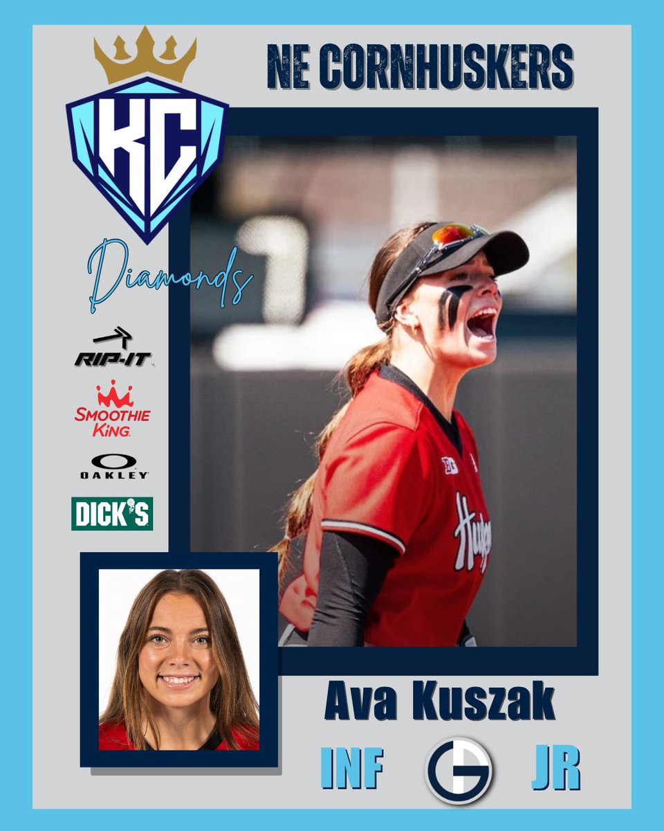 Top Gun Events (@topgunevents) on Twitter photo Announcing the seventeenth gem in the KC Diamonds collection! 💎 🥎 Meet Player #17, <a href="/AvaKuszak/">Ava Kuszak</a> , a spicy Cornhusker with skill and pride!🌽 Stay tuned—this is just the beginning.
#KCDiamonds #Player17 #infielder #speed #agility #fastpitch #bettertogether #kansas #proseries Announcing the seventeenth gem in the KC Diamonds collection! 💎 🥎 Meet Player #17, <a href="/AvaKuszak/">Ava Kuszak</a> , a spicy Cornhusker with skill and pride!🌽 Stay tuned—this is just the beginning.
#KCDiamonds #Player17 #infielder #speed #agility #fastpitch #bettertogether #kansas #proseries
