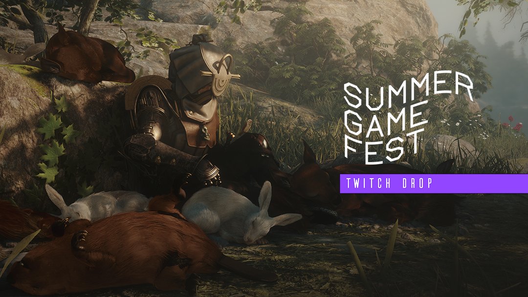 Watch 30 minutes of #SummerGameFest on Twitch next Friday to receive preludes access to <a href="/PlaySoulframe/">Soulframe</a> as a Twitch Drop.

More info: soulframe.com/en/news/soulfr…