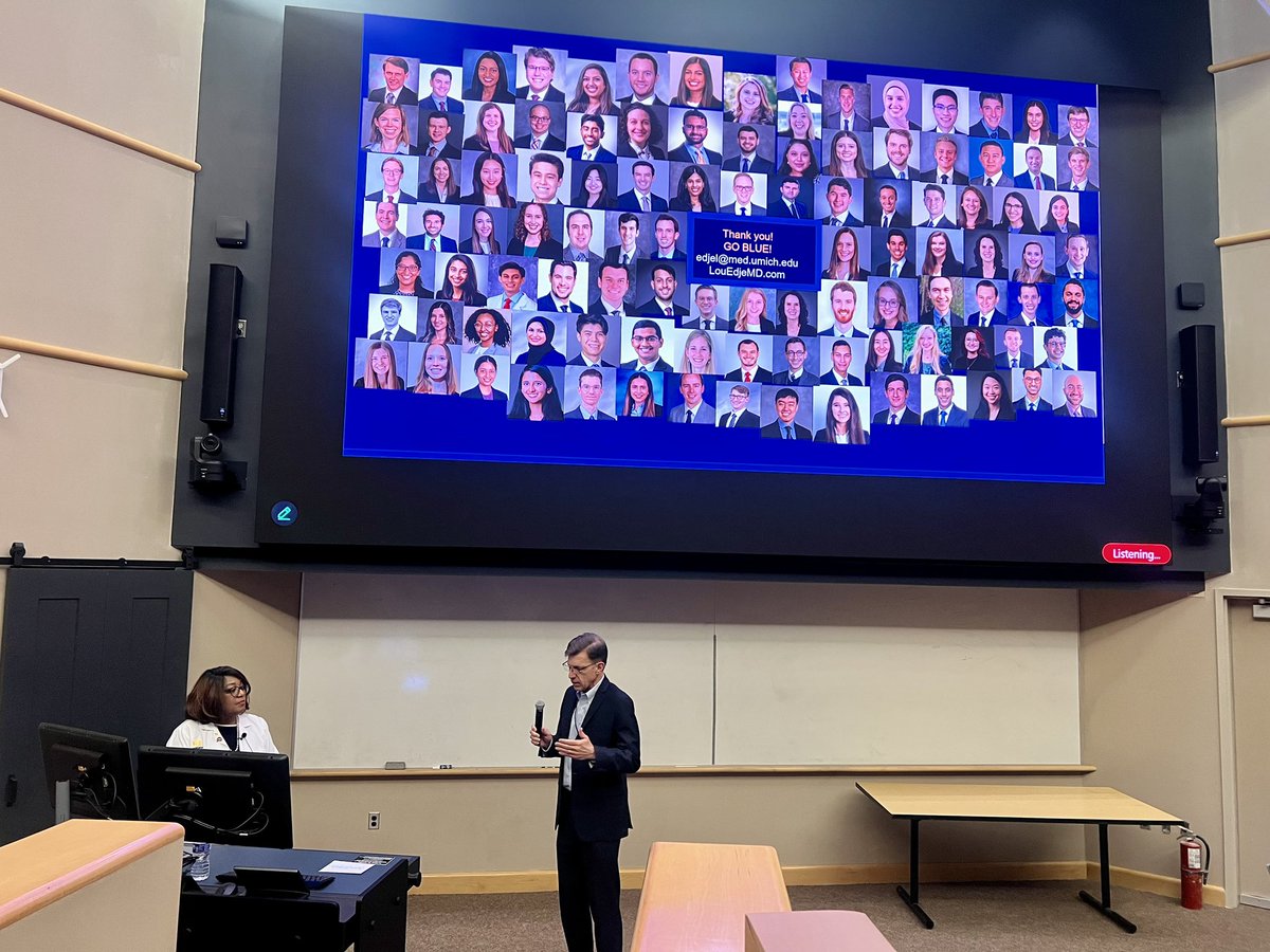 ledje's tweet image. That’s a wrap! It was such an honor to present on a topic I’m passionate about, on a truly remarkable platform Internal Medicine Grand Rounds at Michigan. Grateful of the invitation and that we have started an institutional discussion on Precision Education. @UMichMedSchool…