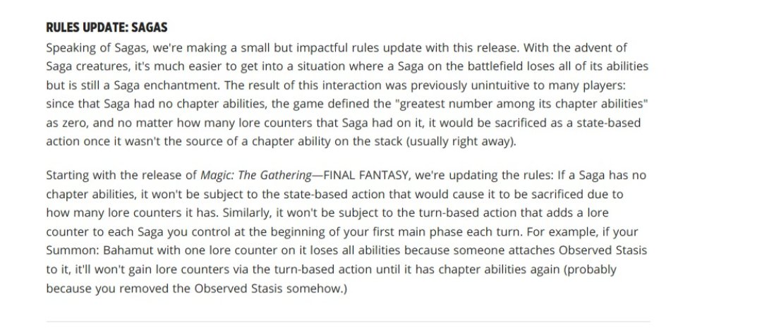 Kenwer_12's tweet photo. @huskytcg Quiero hacerte una consulta.
Contexto:
Jugador 1 - Saga de urza con 2 contadores
Jugador 2 (turno) - Juega Luna de Sangre

Según la modificación de norma que te comparto... La Saga se quedaría permanente con 2 contadores y la habilidad de crear Constructo? https://t.co/HZLdlAuO0V