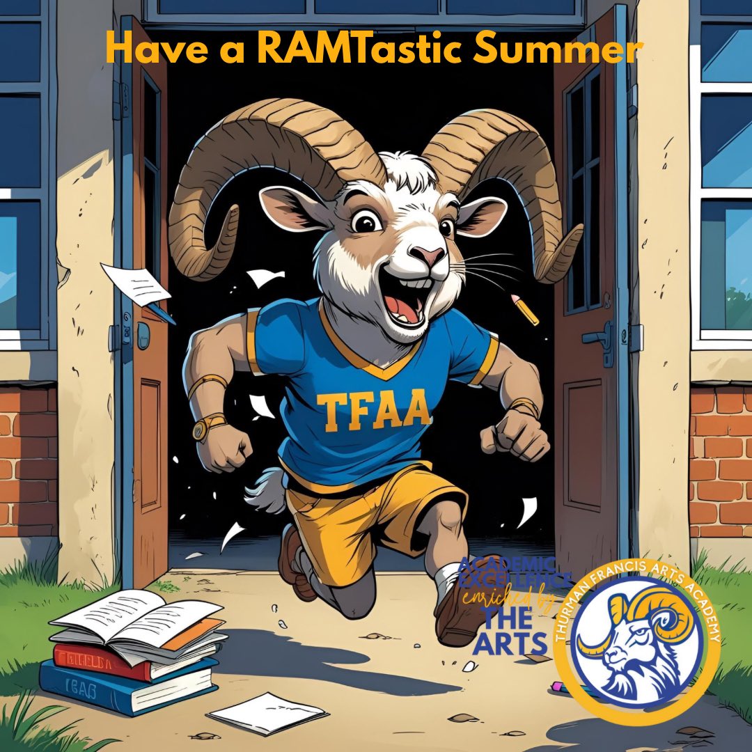 Thank you, TFAA Ramily, for an incredible school year! Thurman Francis is a special place because of its amazing community. It’s an honor to serve as your principal. Enjoy your summer recharge,  I’m here if you need anything. The best is yet to come! 💙✨ #theHeARTofExcellence