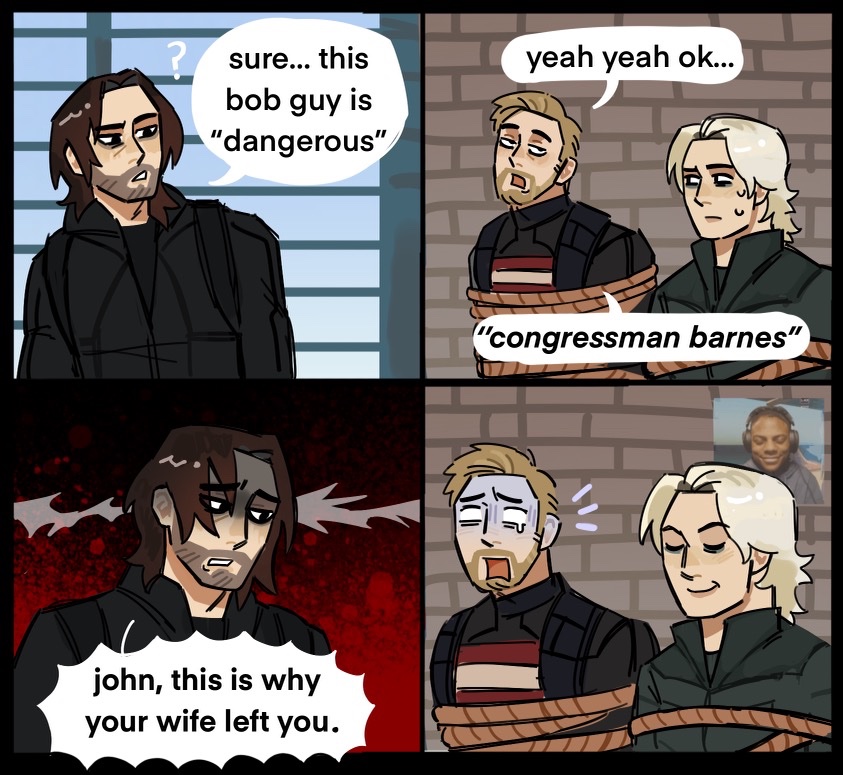 i genuinely giggled in the theater bro why did bucky cook his ass like thattt 😭