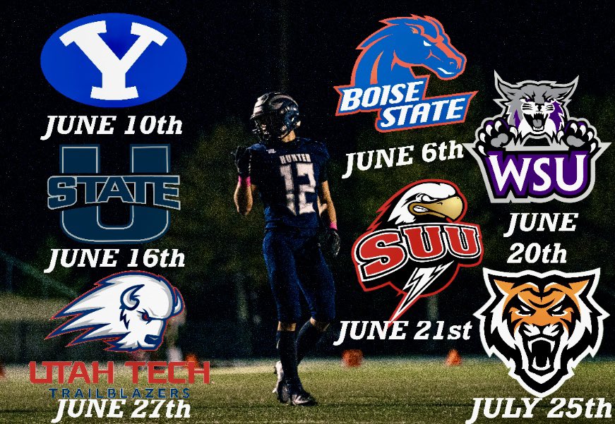 Upcoming camp schedule!

<a href="/HunterHighFoot1/">Hunter High Football</a> <a href="/Coach_Tongi_wvc/">Sione Tongi</a> <a href="/BYUfootball/">BYU FOOTBALL</a> <a href="/feula94/">Vince Feula</a> <a href="/kalanifsitake/">Kalani F Sitake</a> <a href="/CoachJayHill/">Jay Hill</a> <a href="/USUFootball/">USU Football</a> <a href="/CharlesMack19/">Coach Mack</a> <a href="/CoachBroncoM/">Bronco Mendenhall</a> <a href="/jpulou/">Jordan Pulou</a> <a href="/CoachNDreiling/">Nate Dreiling</a> <a href="/UtahTech_Fball/">Utah Tech Football</a> <a href="/CoachClarkJ/">Jamison Clark</a> <a href="/CoachL_Anderson/">Lance Anderson</a> <a href="/BroncoSportsFB/">Boise State Football</a> <a href="/Coach_SD/">Spencer Danielson</a> <a href="/DemarioWarren/">Demario Warren</a> <a href="/CoachCollins46/">Stacy Collins</a>