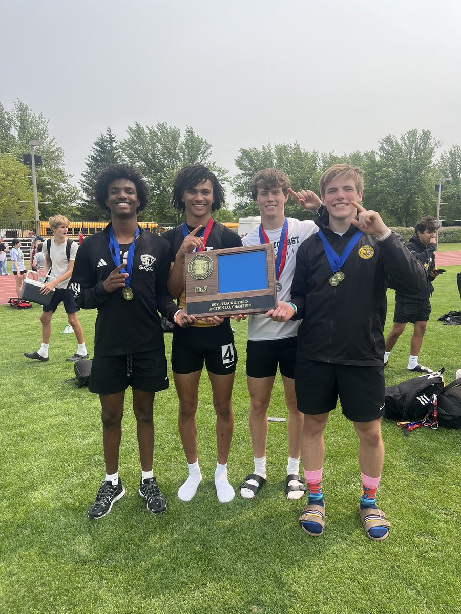 4x200 Section Champs and School Record holders 1:27.55