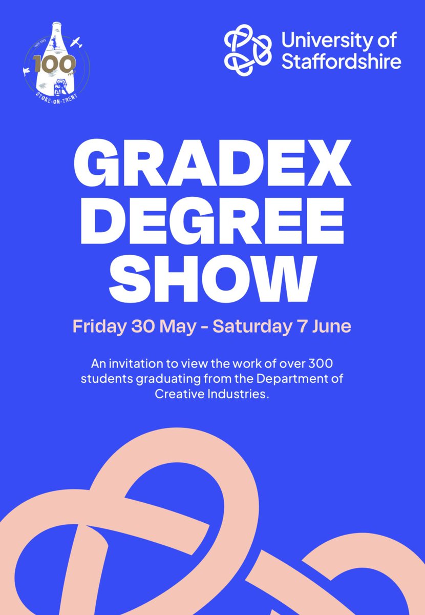 Paul Williams (@paulwilliams207) on Twitter photo Just back from <a href="/UniofStaffs/">University of Staffordshire</a> #GradEx Creative Industries Degree Show. It’s always a pleasure to attend one of the hallmark cultural events in the calendar but this year was extra special with the addition of the #SoT100 Centenary Awards. The graduating students demonstrated why Just back from <a href="/UniofStaffs/">University of Staffordshire</a> #GradEx Creative Industries Degree Show. It’s always a pleasure to attend one of the hallmark cultural events in the calendar but this year was extra special with the addition of the #SoT100 Centenary Awards. The graduating students demonstrated why