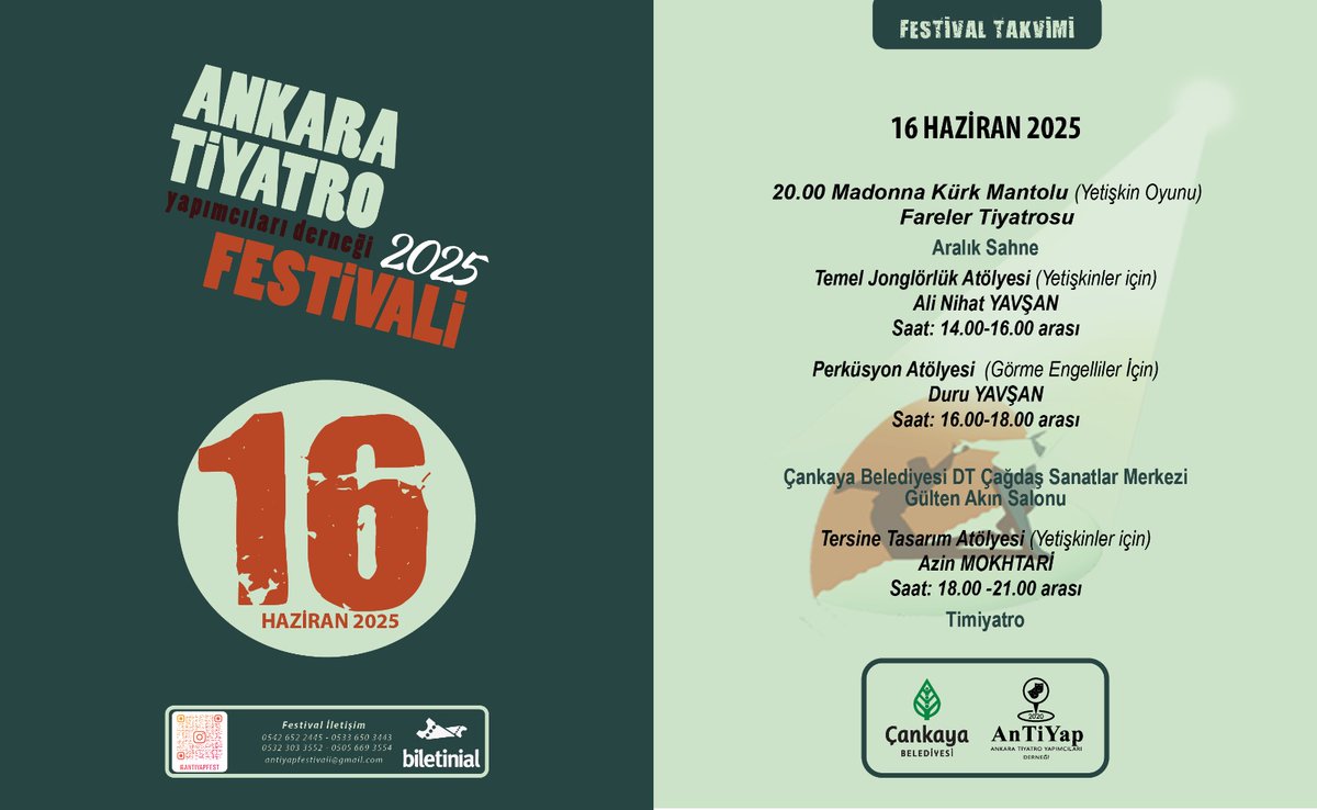 Antiyap06's tweet photo. #AnTiYapFest2025
#AydınlıkBirGelecekİçinTiyatro 
#TiyatroYaşamıGüzelleştirir https://t.co/pbq1rVcPUA