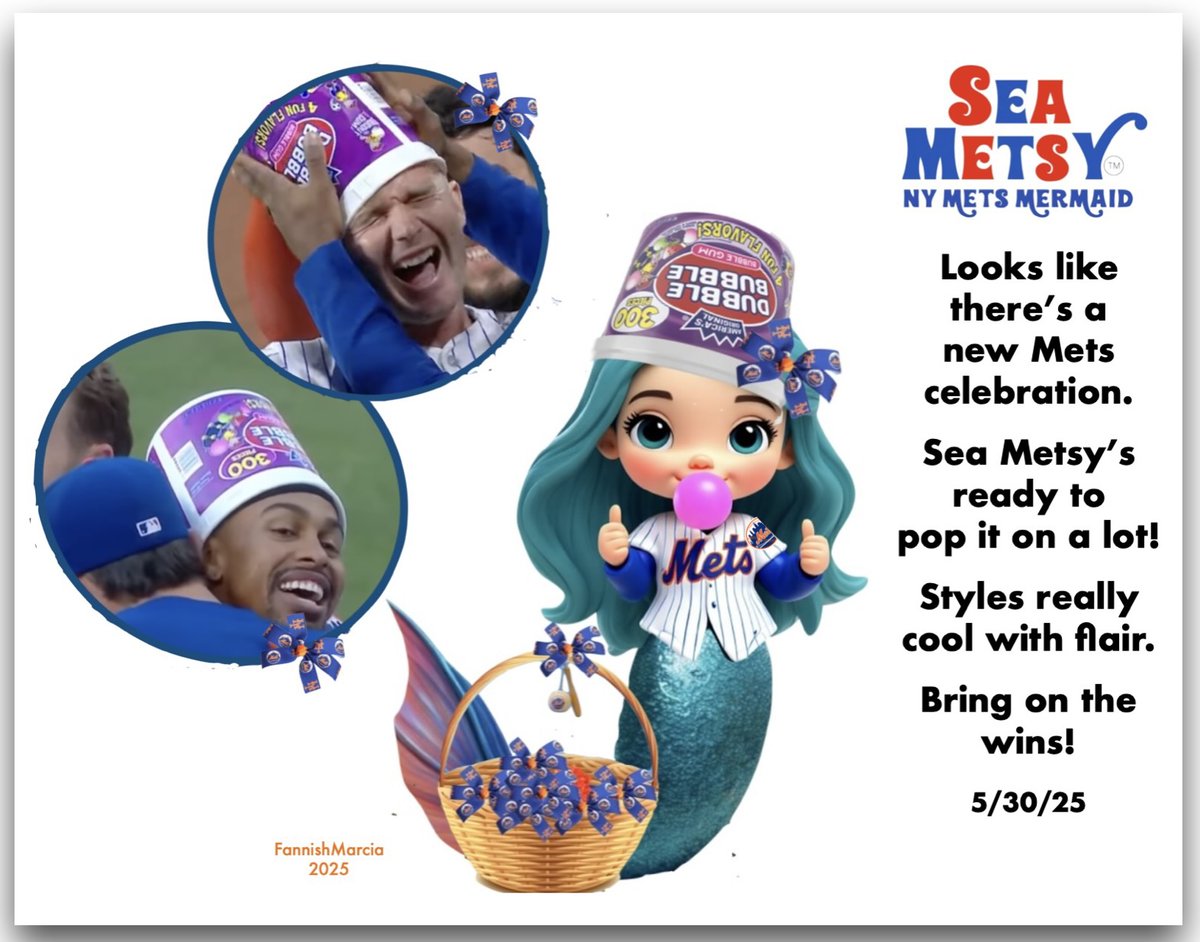 There seems to be a new Mets celebration thing happening and Sea Metsy joins in the fun!