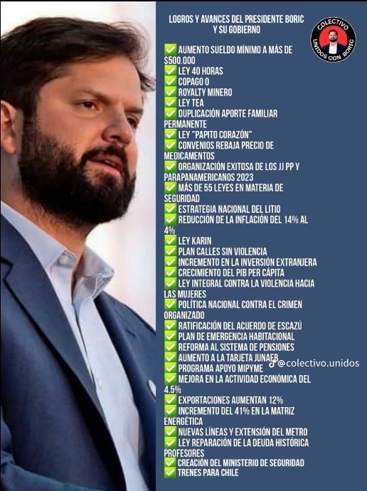 #Periodista (@dudodetodo2024) on Twitter photo Al Presidente Gabriel Bóric <a href="/GabrielBoric/">Gabriel Boric Font</a> le tocó la oposición más ordinaria q le pudo tocar a un Gobierno, la más destructiva, la más mezquina, siempre como carroñeros deseando q se equivoque. Mucha fuerza para este domingo en su Cuenta Pública. Habemos millones q lo respaldamos Al Presidente Gabriel Bóric <a href="/GabrielBoric/">Gabriel Boric Font</a> le tocó la oposición más ordinaria q le pudo tocar a un Gobierno, la más destructiva, la más mezquina, siempre como carroñeros deseando q se equivoque. Mucha fuerza para este domingo en su Cuenta Pública. Habemos millones q lo respaldamos