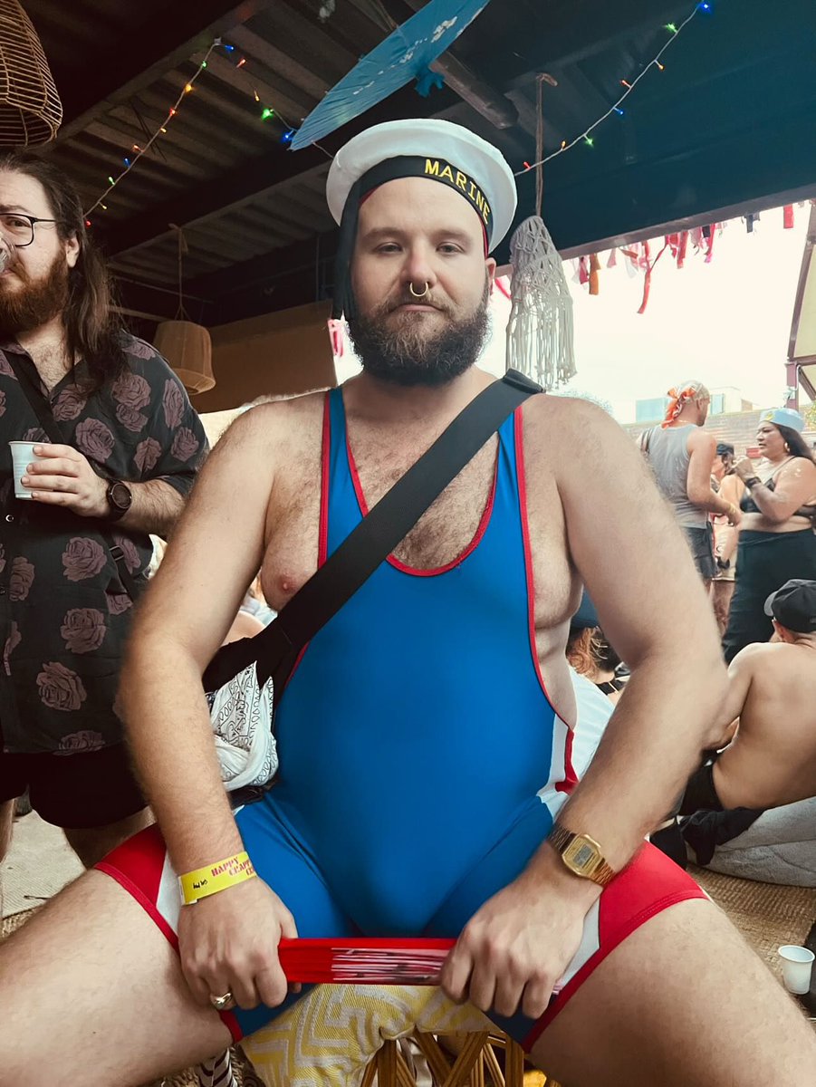 Serving beefy sailor boy for Mardi Gras this year ⚓ Need to get more pics of me lookin' hot...