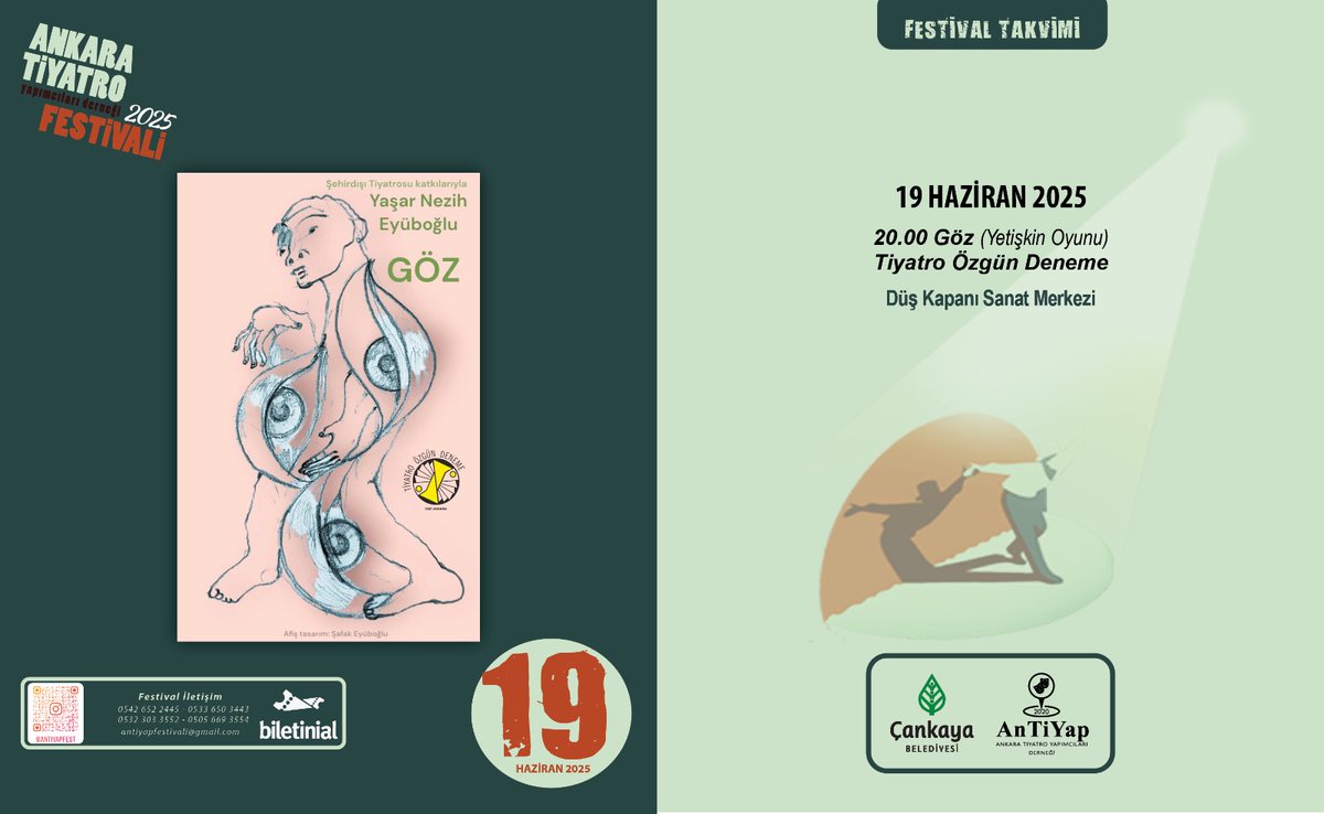 Antiyap06's tweet photo. #AnTiYapFest2025
#AydınlıkBirGelecekİçinTiyatro
#TiyatroYaşamıGüzelleştirir https://t.co/FPGbDGtQCb
