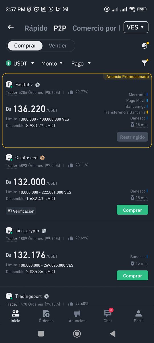 GsusdorLA's tweet photo. El nuevo indicador #dolarparalelo es #Binance #Venezuela, síganme para más. https://t.co/4971EeKA4M