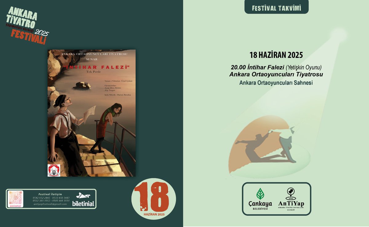 Antiyap06's tweet photo. #AnTiYapFest2025
#AydınlıkBirGelecekİçinTiyatro
#TiyatroYaşamıGüzelleştirir https://t.co/XX7QHZwqvV