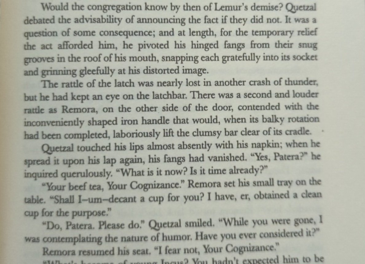 BenjaminWhitma9's tweet photo. @ReReadingWolfe Ah, so he does. He alludes in this scene to being able to reshape his face and fly, as well. https://t.co/DSc5mRAXGp