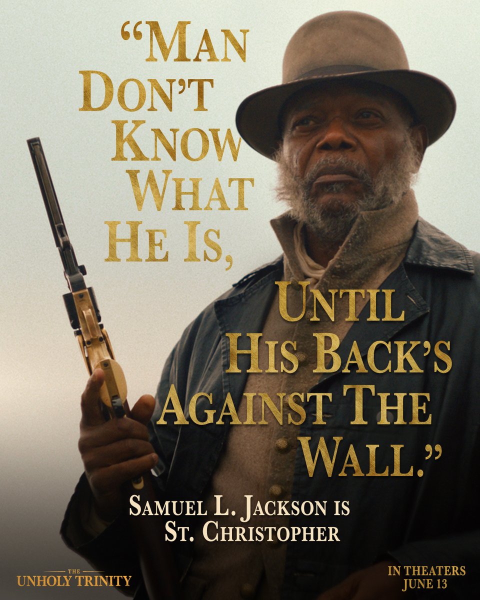 Vengeance has never looked this righteous. Samuel L. Jackson stars as St. Christopher in The Unholy Trinity. In theaters June 13 #theunholytrinity