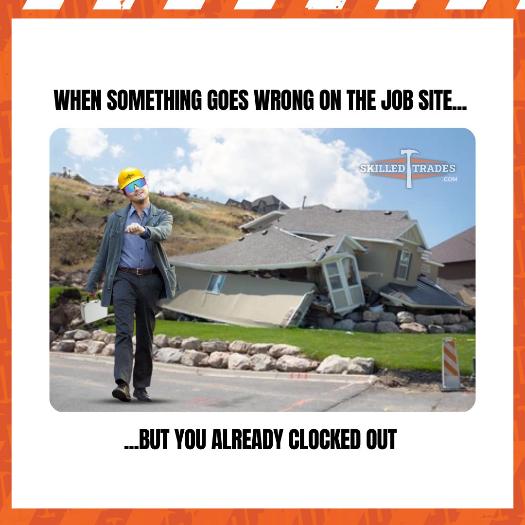 skilledtrades_'s tweet image. “I’d help… but that’s tomorrow me’s problem.” 🛠️🕓💨

#ToolsDown #SkilledTrades #TradesLife