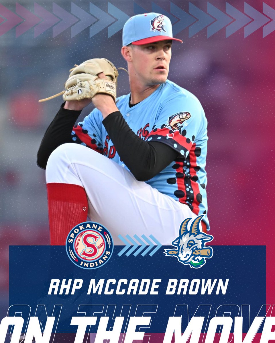 Spokane Indians (@spokaneindians) on Twitter photo *collective sigh of relief from NWL hitters*
Congrats to <a href="/McCade_Brown/">McCade Brown</a> on his promotion to Hartford! The big right-hander out of <a href="/IndianaBase/">Indiana Baseball</a> compiled a 1.60 ERA and 13.0 K/9 mark in nine starts with the Indians this season. #GoSpo *collective sigh of relief from NWL hitters*
Congrats to <a href="/McCade_Brown/">McCade Brown</a> on his promotion to Hartford! The big right-hander out of <a href="/IndianaBase/">Indiana Baseball</a> compiled a 1.60 ERA and 13.0 K/9 mark in nine starts with the Indians this season. #GoSpo