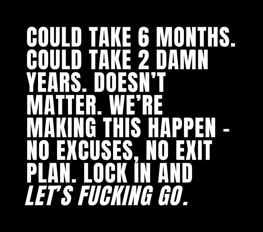 The only way is through.