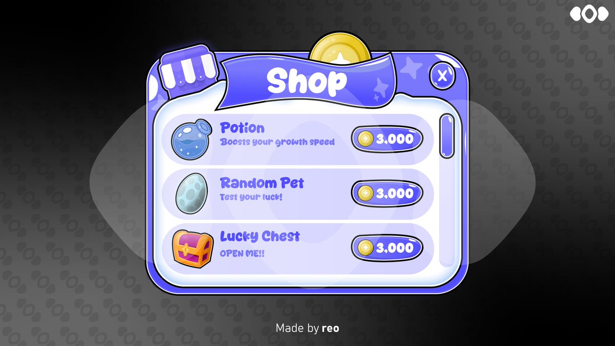 reovityy's tweet photo. 🛒 Cartoony Shop UI 🛒

💼 Available for commissions

📩 DM me or add on Discord: reokys
#Roblox #RobloxDev #RobloxUI #UIUX #GameDev #CartoonUI #CommissionsOpen https://t.co/kEuodMVje4