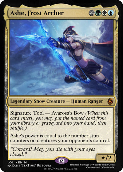 Calvernock1's tweet photo. LoL Champion Custom MTG Drops: https://t.co/NyYHfY24El https://t.co/WFrGXNXWwh