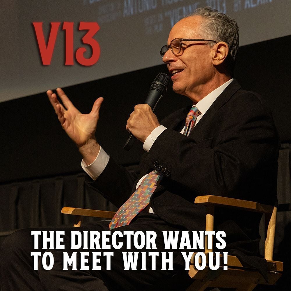 Organize a screening of V13 for your friends, your organization, your union, your board of trustees, your congregation or your comrades &amp; have the director show up for a virtual Q&amp;A. Follow the link for details: richardledes.com/v13-screening-… 

#v13 #richardledes #indiefilm #screening