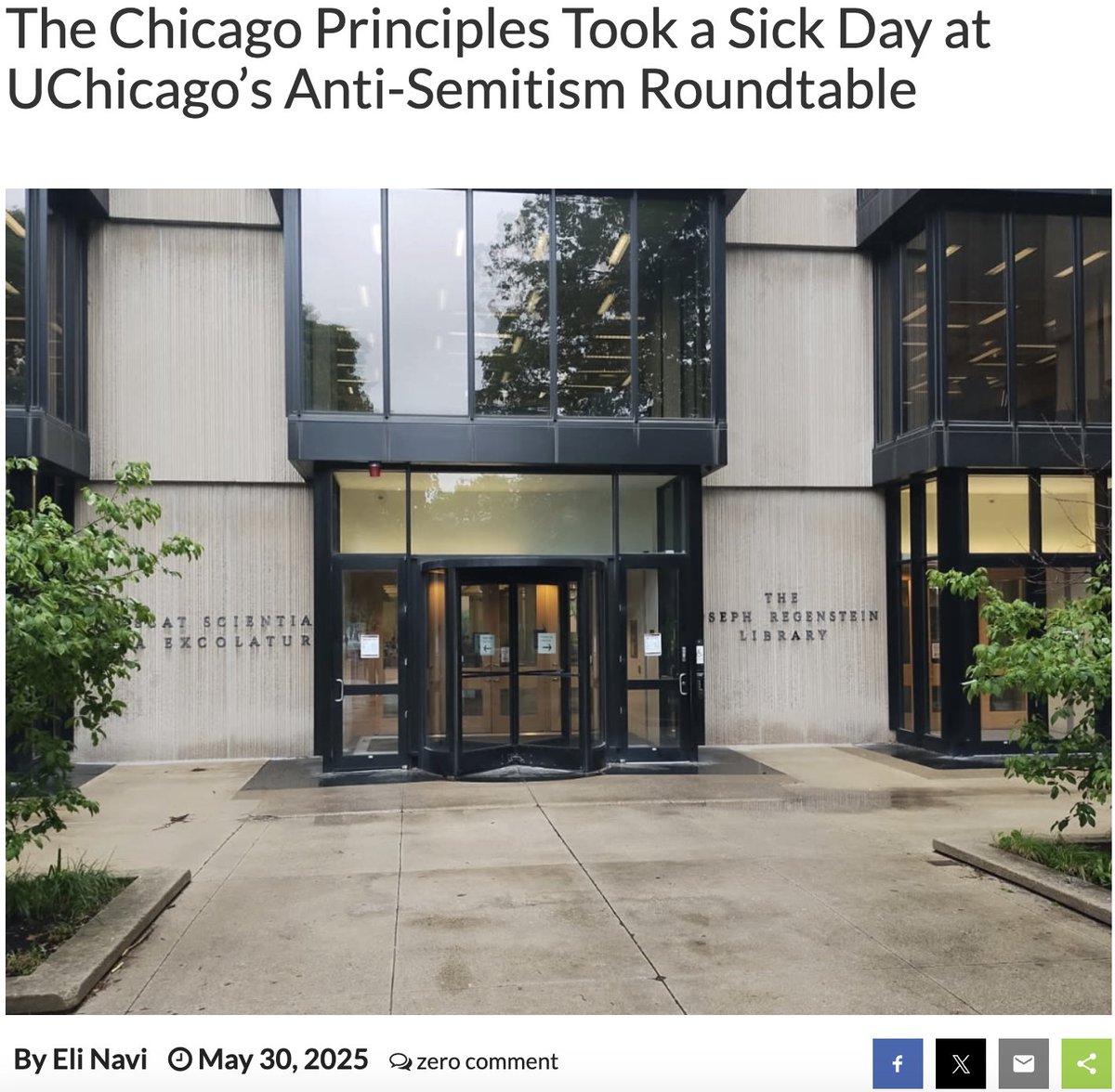 A University of Chicago roundtable on anti-Semitism, led by prominent scholars and Wesleyan president Michael Roth, devolved into a largely anti-Zionist and anti-Trump forum that downplayed campus anti-Semitism and offered little practical insight into combating it.

Read more at