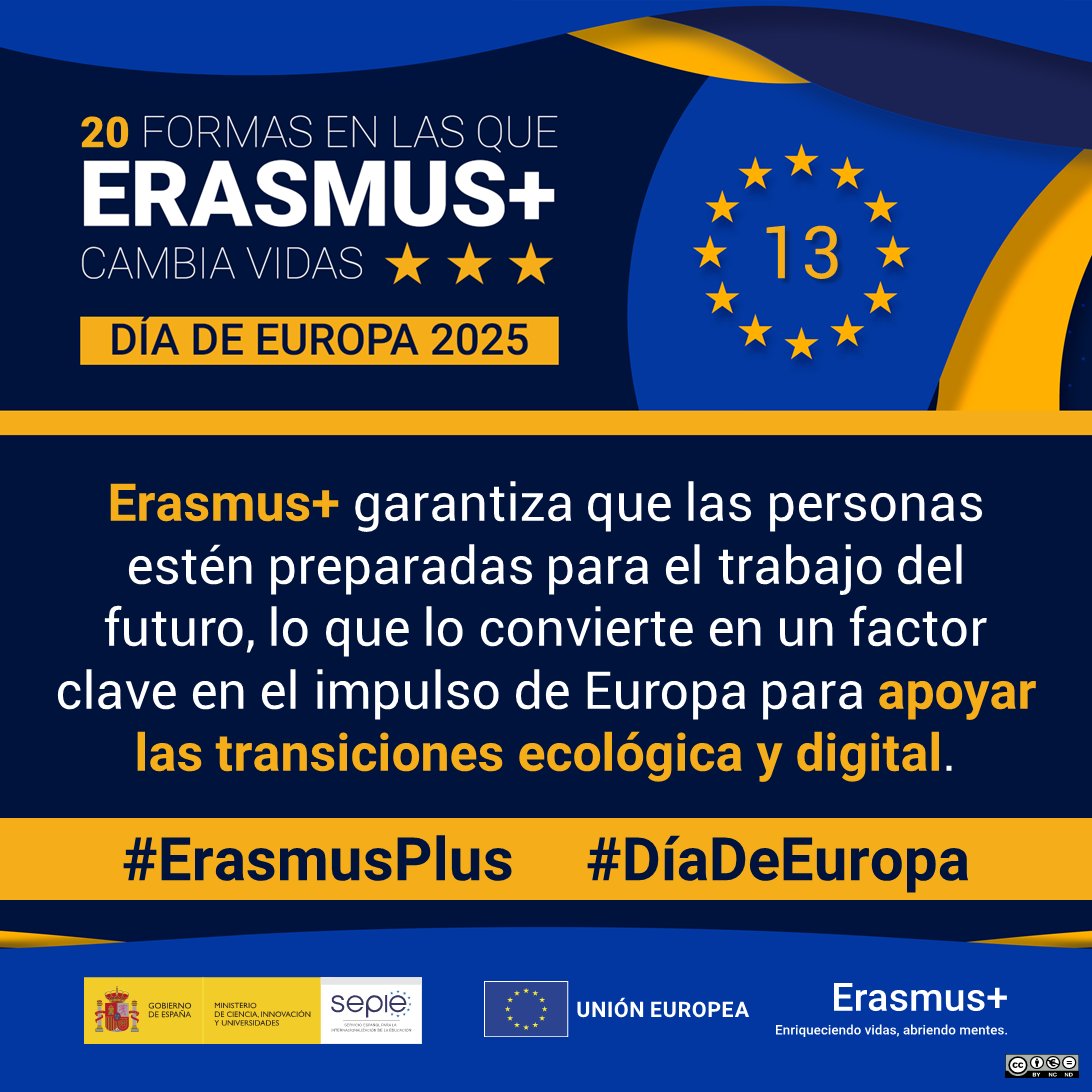 Mañana es el último día para participar en la iniciativa #DíaDeEuropa. 

¡Queremos conocer tu proyecto #ErasmusPlus porque #TúHacesEuropa 💫!