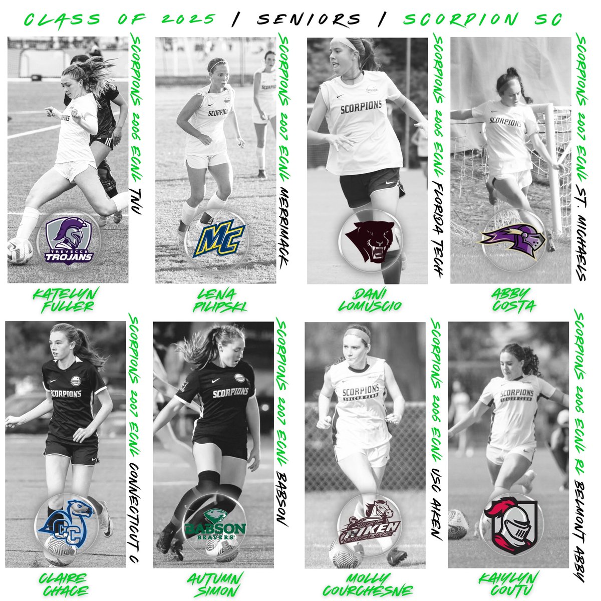 Proud to showcase our incredible graduating seniors from the Class of 2025—over 40+ players heading to college to dominate the field!
Representing all divisions: