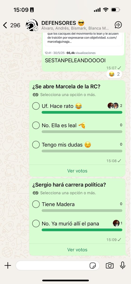Nuestro grupo exclusivo de suscriptores de LA DEFENSA tiene piquete.
Entren. Y no. No pueden opinar. Solo los administradores enviamos mensajes.
🔽 
chat.whatsapp.com/IASJfmLTclN4hW…