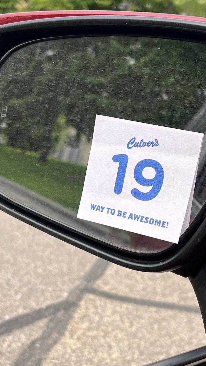 I’m Thielen it today at Culver’s