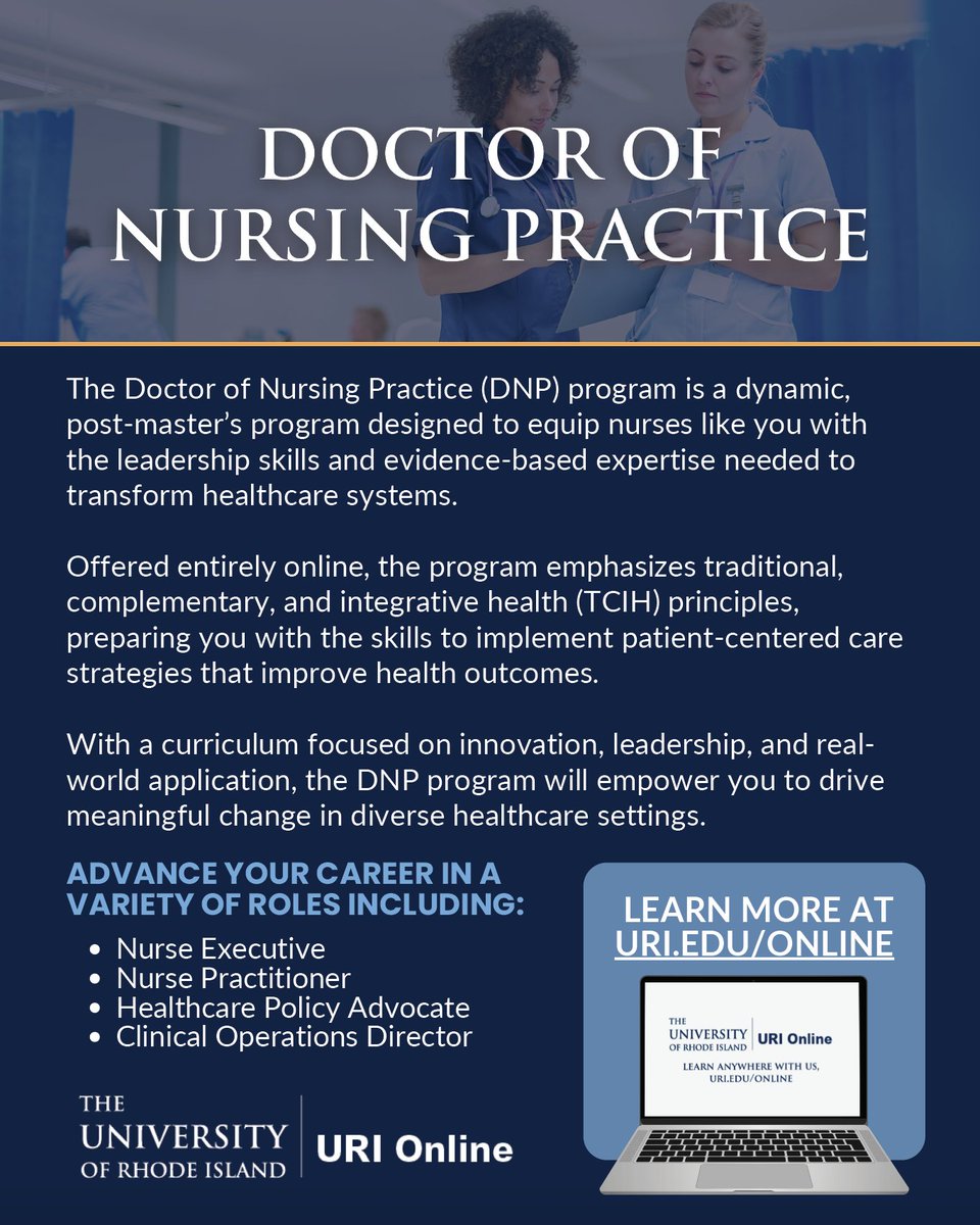 Apply today: URI.EDU/ONLINE
