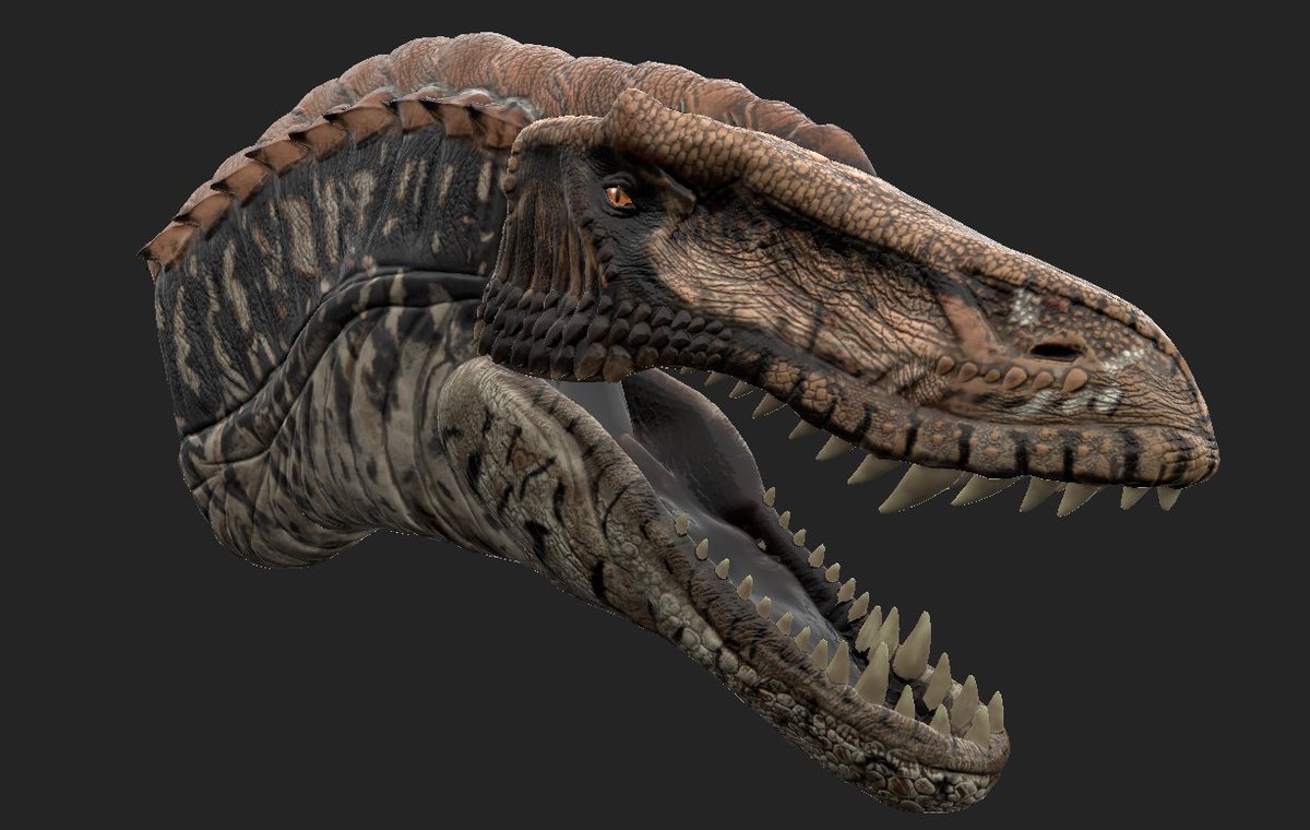 supremesilverRO's tweet photo. trex head. IM OPEN FOR COMMISSIONS 
discord:supremesilver
#3dart #gamedev #gamedevelopment #ROBLOX #robloxdev #robloxdevs #TRex #fiction #animal #animals #substancepainter #zbrush #Blendersoftware #portafolio https://t.co/6FrgHg4JIl