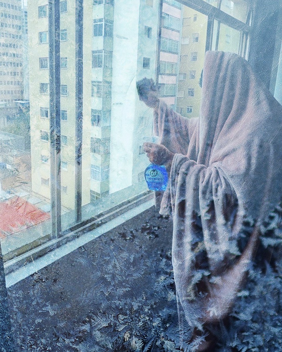 Agora um mico: fazer frio no dia da faxina