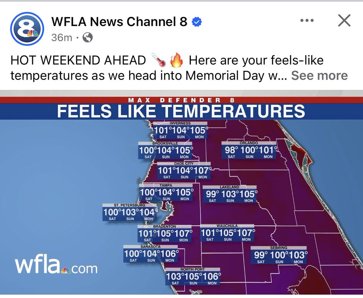 CHAYIL0312's tweet photo. @FL_Corrections 
@florida_cares 
@KylieMcGivern 
@JoeByrnes_News 
@lmower3 
@MitchPerry3 
Here we go againthink about our LOs thats in a Fiery furnace. In FDOC!! can you imagine how hot it is in there because of the heat out here #BeatTheHeat https://t.co/USHM9Q95ih