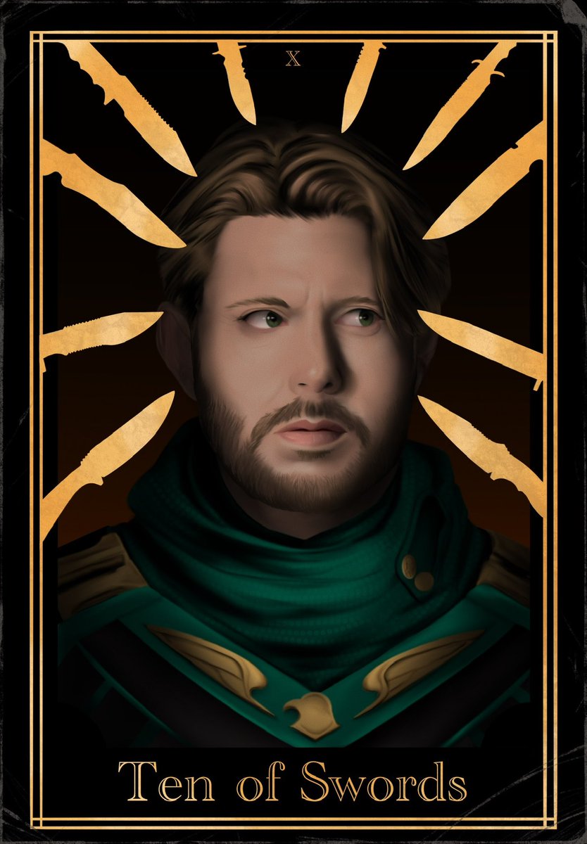 HalflingJakab's tweet image. #JensenAckles #soldierboy #theboys #tarot #spn #Supernatural #fanart #art #digitalart #spnart #countdown #procreate #deanwinchester